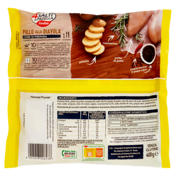 4 Salti in Padella Findus Pollo alla Diavola 400 g