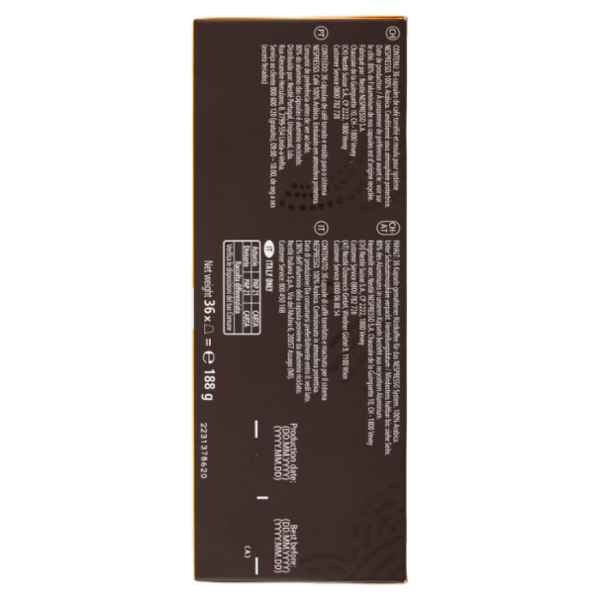 STARBUCKS Blonde Espresso Roast By Nespresso Caffè Espresso 36 capsule