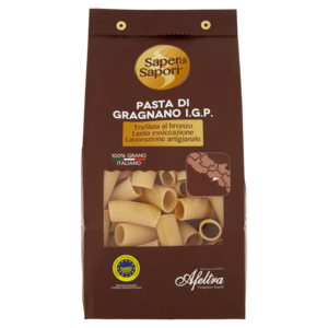 Selex Saper Di Sapori Pasta Di Semola Di Gragnano I.G.P. Rigatoni Rigati 500 g