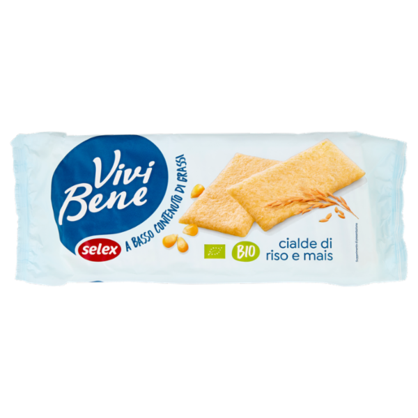 Selex Vivi Bene Cialde di Riso e Mais a Basso Contenuto di Grassi Biologiche 200 g
