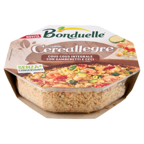 Bonduelle Cereallegre Cous Cous Integrale con Gamberetti e Ceci 200 g