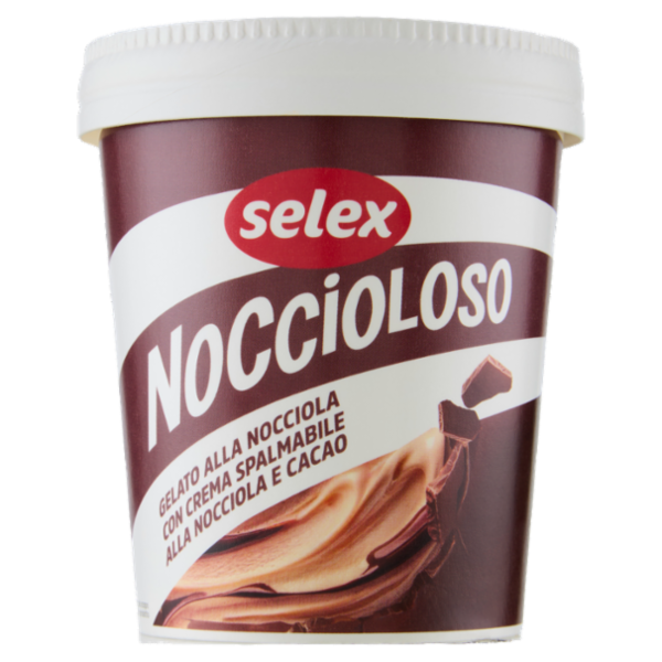 Selex Gelato alla Nocciola con Crema Spalmabile alla Nocciola e Cacao 230 g