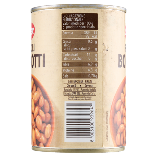 Selex Fagioli Borlotti Lessati 400 g