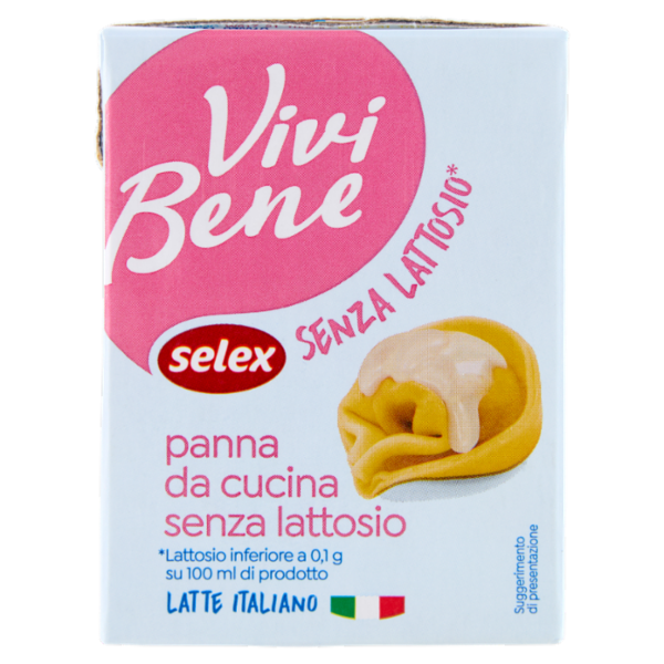 Selex Vivi Bene Panna da Cucina Uht Senza Lattosio 200 ml