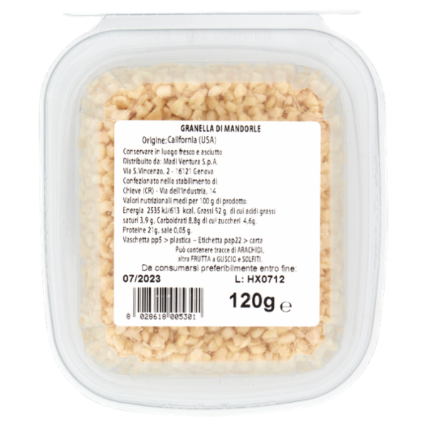 Ventura Granella di Mandorle 120 g