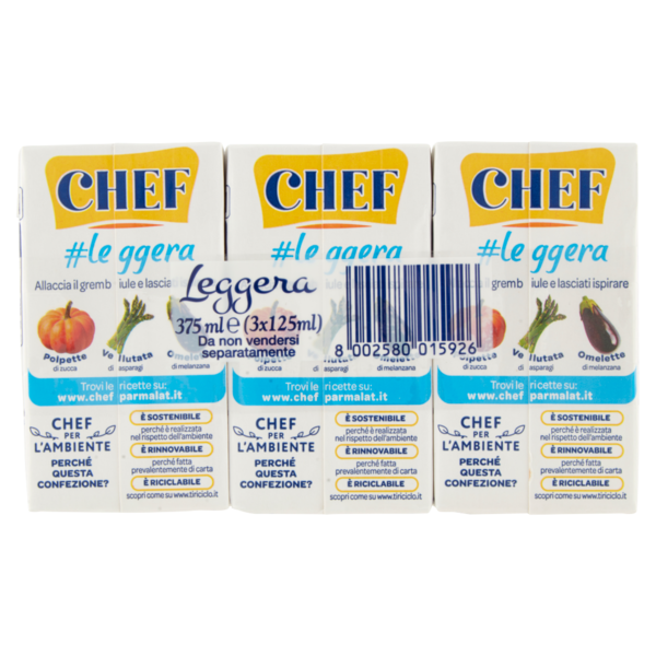 Chef Leggera 3 x 125 ml