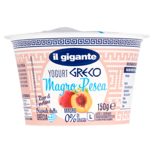 IL GIGANTE Yogurt Greco Magro Pesca 150 g