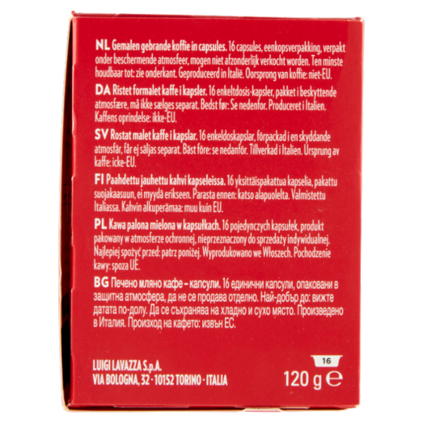 Lavazza A Modo Mio Espresso Passionale 16 Capsule 120 g