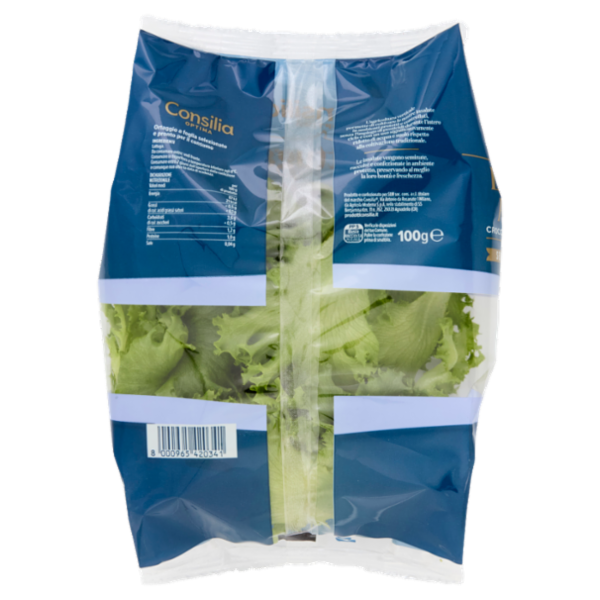 Consilia Optima Lattuga Riccia Lavata e Pronta per il Consumo 100 g