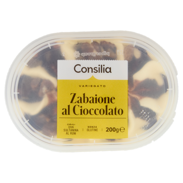 Consilia Gelato Zabaione al Cioccolato al Rum con Uvetta Sultanina 200 g