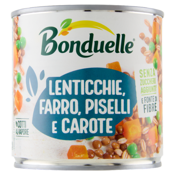 Bonduelle Lenticchie, Farro, Piselli e Carote 300 g