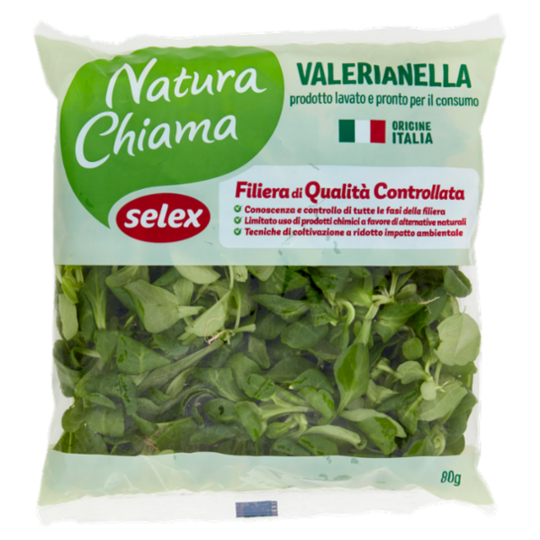 Selex Natura Chiama Valerianella Lavata e Pronta per il Consumo 80 g