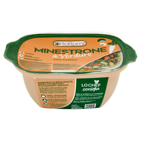 OrtoRomi Linea Tradizione Minestrone di Verdure 620 g