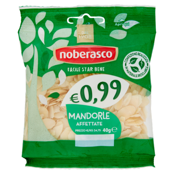 noberasco € 0,99 Mandorle Affettate 40 g