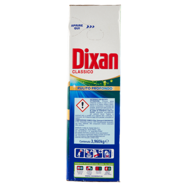 DIXAN Polvere Classico 72 lavaggi 3,960 kg