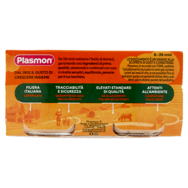 Plasmon Omogeneizzato Prosciutto* con cereale 2 x 80 g