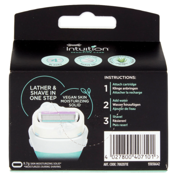 Wilkinson Sword Intuition 2in1 Sensitive Care lame 3 pz