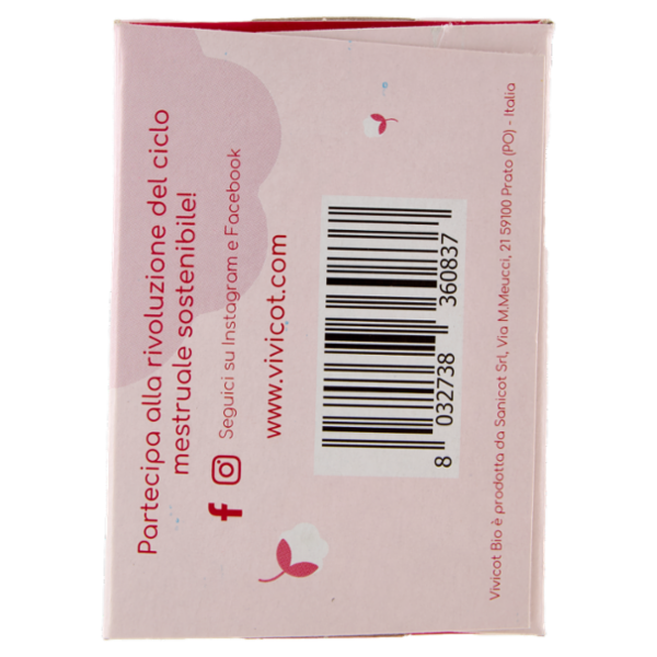 Vivicot Bio Salvaslip compostabili Ripiegati in Bustina 20 pz