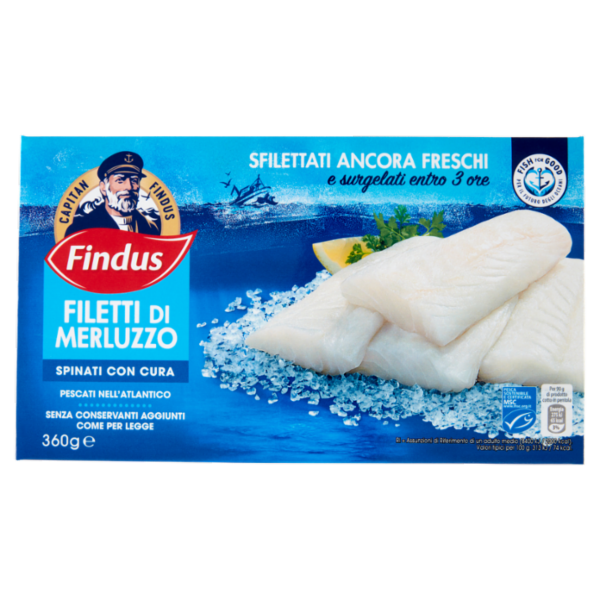 Capitan Findus Filetti di Merluzzo 360 g
