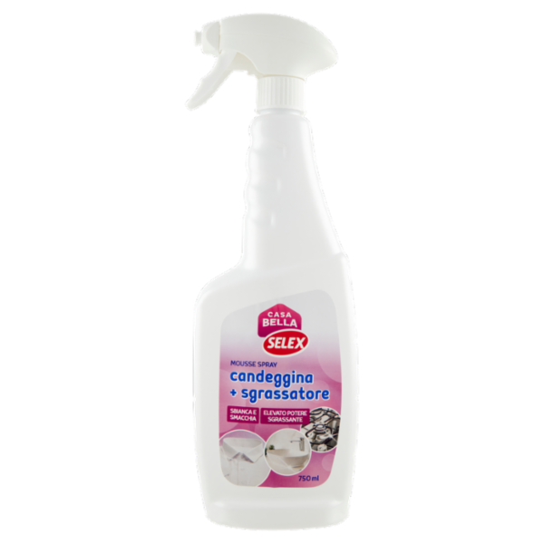 Selex Casa Bella Candeggina e Sgrassatore Mousse Spray 750 ml