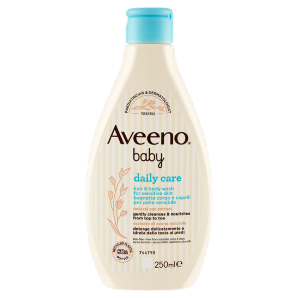 Aveeno baby daily care bagnetto corpo e capelli per pelle sensibile 250 ml