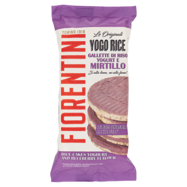 Fiorentini le Originali Yogo Rice Gallette di Riso Yogurt e Mirtillo 100 g