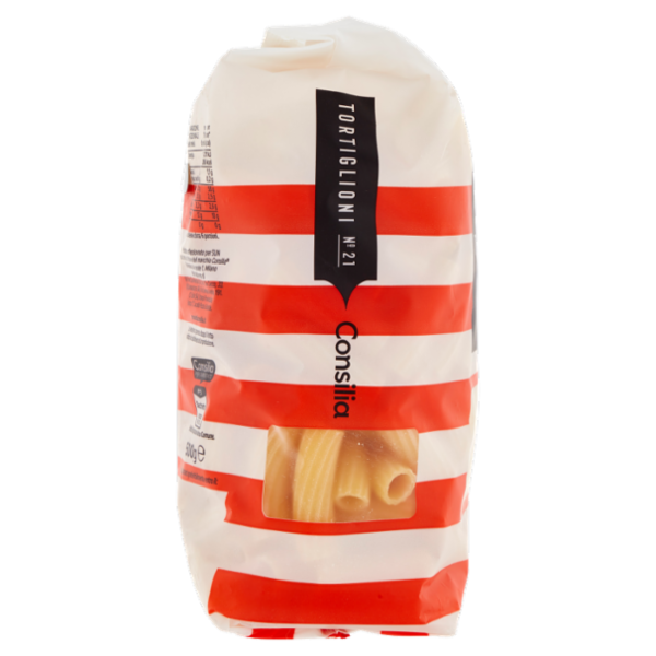 Consilia Pasta di Semola Trafilata al Bronzo Tortiglioni 500 g