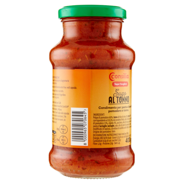 Consilia Saper Scegliere Sugo al Tonno 400 g