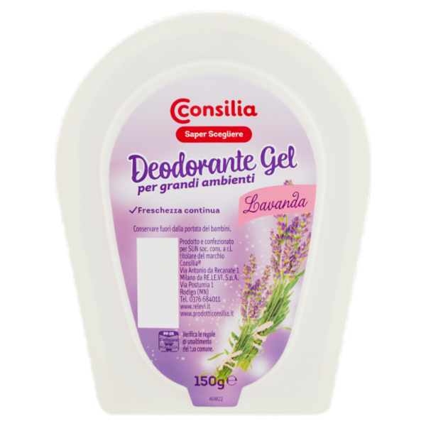 Consilia Saper Scegliere Deodorante Gel per grandi ambienti Lavanda 150 g