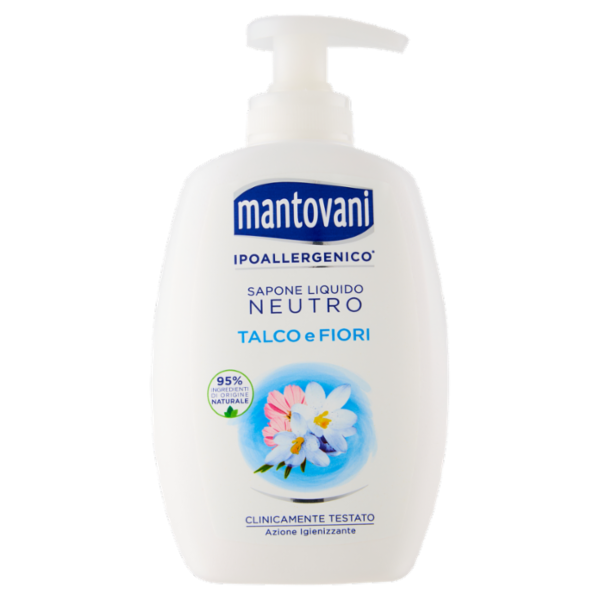 mantovani sapone Liquido Neutro Talco e Fiori 300 ml