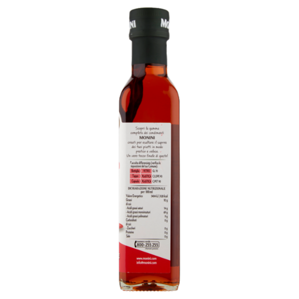 Monini Condimento Aromatizzato Peperoncino a Base di Olio Extravergine di Oliva 250 ml