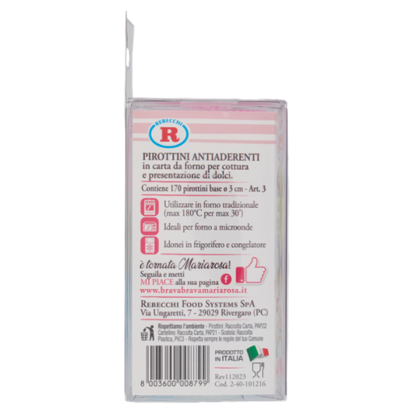 Mariarosa Pirottini classici in Carta da Forno ø 30 mm 170 pz