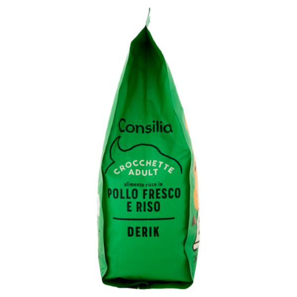 Consilia Derik Cane Adulto di Taglia Medio/Grande Crocchette con Pollo Fresco e Riso 3 kg