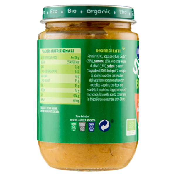 Hero Solo Bio Patate, Carote e Salmone 190 g