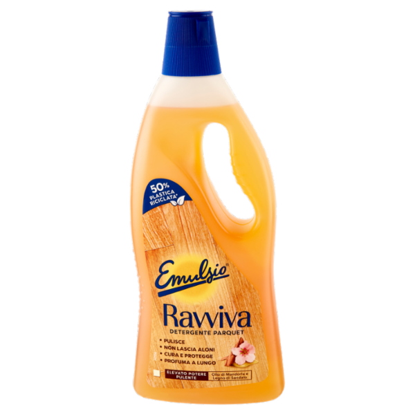 Emulsio Ravviva Detergente Parquet Olio di Mandorla e Legno di Sandalo 750 ml