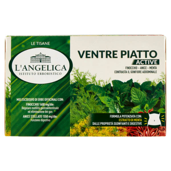 L'Angelica Le Tisane Ventre Piatto Active 18 Filtri 36 g