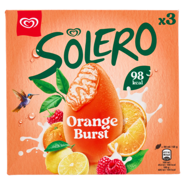 Solero Orange Burst 3 x 68 g