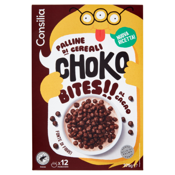 Consilia Choko Bites Palline di Cereali al Cacao 375 g