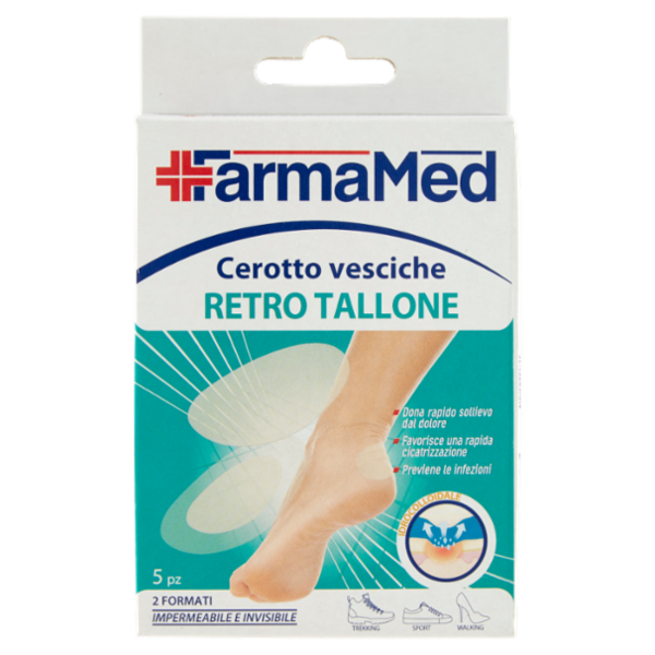 FarmaMed Cerotto vesciche Retro Tallone 2 Formati 5 pz