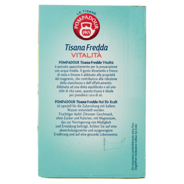 Pompadour Le Tisane Tisana Fredda Vitalità 18 x 2,5 g