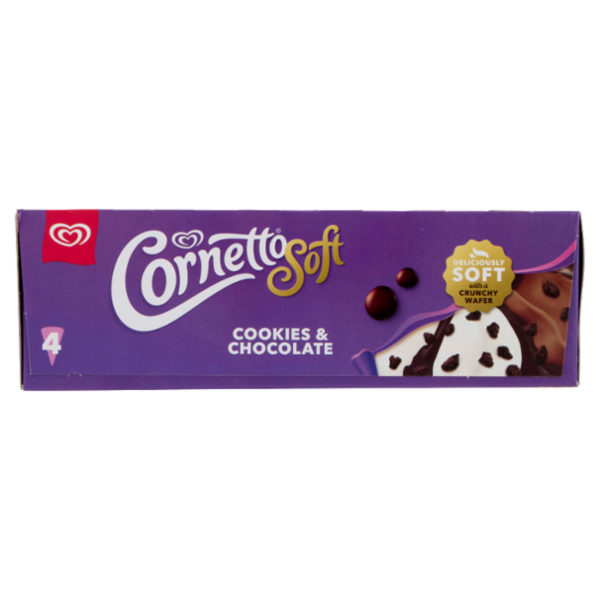 Cornetto Soft Cookies & Chocolate 4 x 81 g