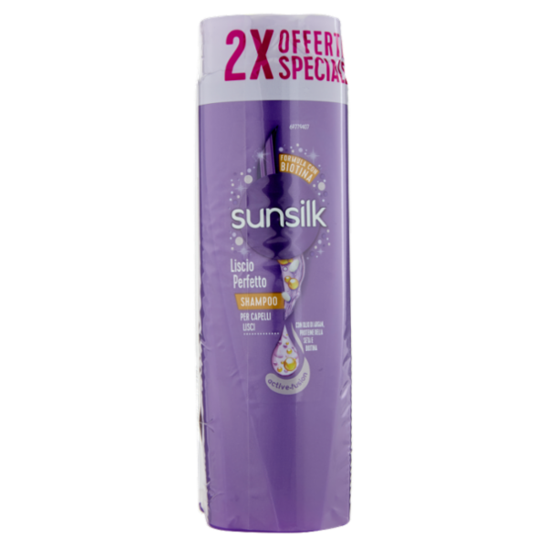 sunsilk Liscio Perfetto Shampoo per Capelli Lisci 2 x 250 mL