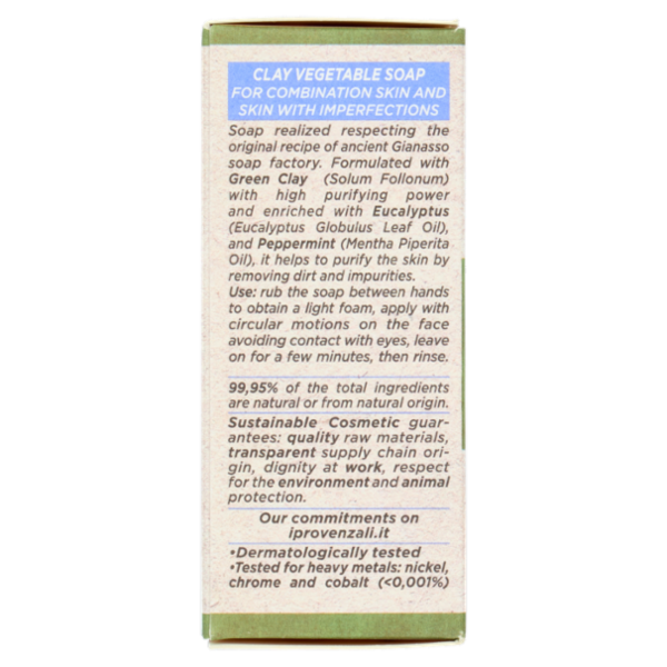 I Provenzali Saponetta Vegetale Argilla 100 g