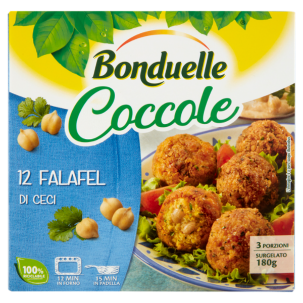 Bonduelle Coccole 12 Falafel di Ceci Surgelato 180 g