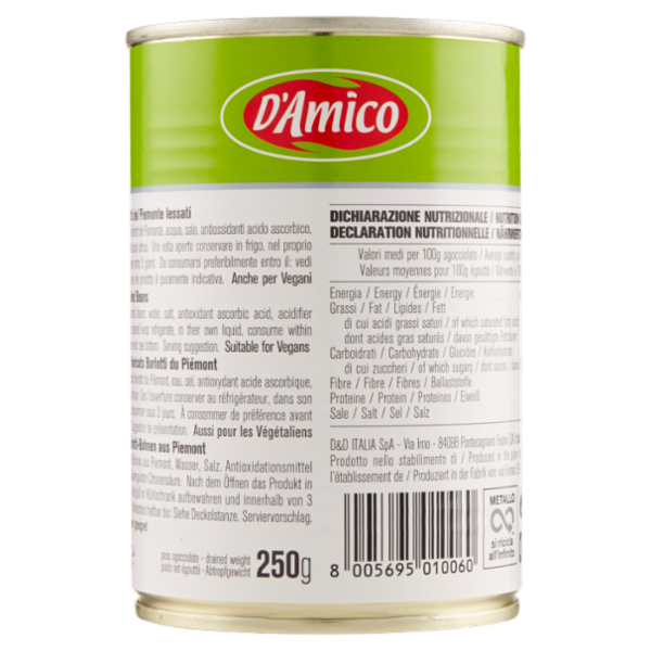 D'Amico Fagioli Borlotti del Piemonte 400 g