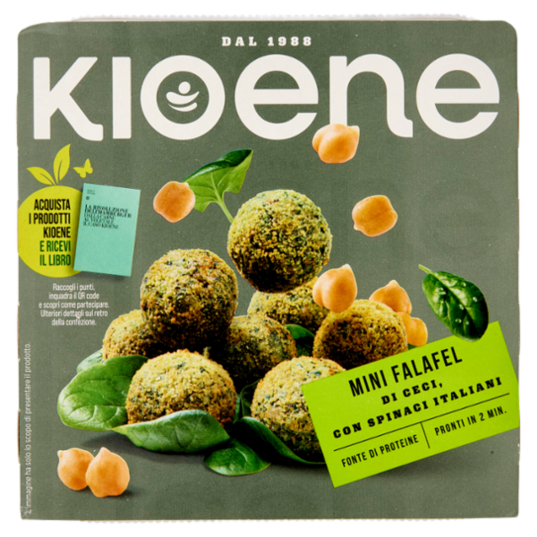 Kioene Mini Falafel di Ceci, con Spinaci Italiani 200 g