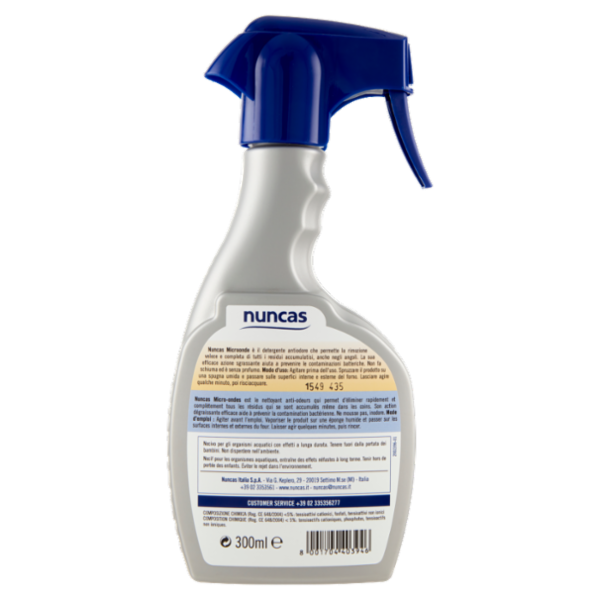 nuncas Microonde Detergente Antiodore 300 ml