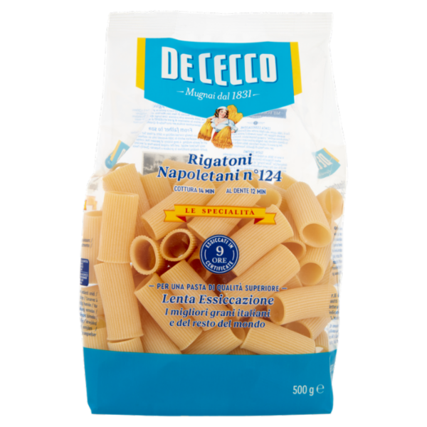 De Cecco Le Specialità Rigatoni Napoletani n°124 500 g