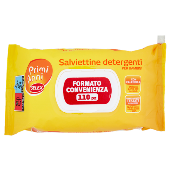 Selex Primi Anni Salviettine Detergenti per Bimbo 110 pezzi