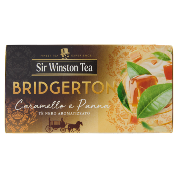 Sir Winston Tea Bridgerton Caramello e Panna Tè Nero Aromatizzato 20 x 1,75 g